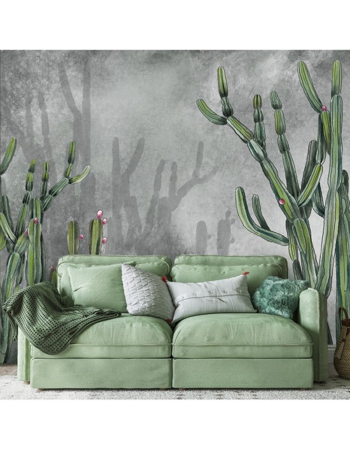 Original wall murals - Cactus plants desert | FEEBY