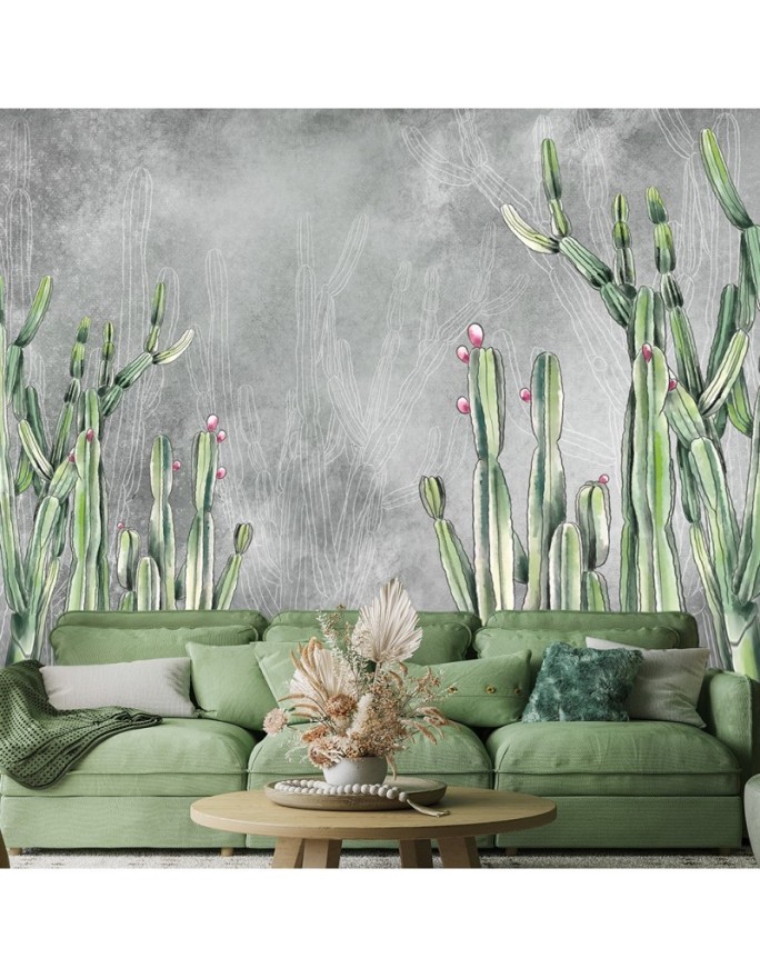 Original wall murals - Cactus plants desert | FEEBY