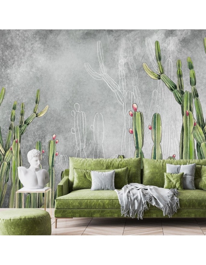 Original wall murals - Cactus plants desert | FEEBY