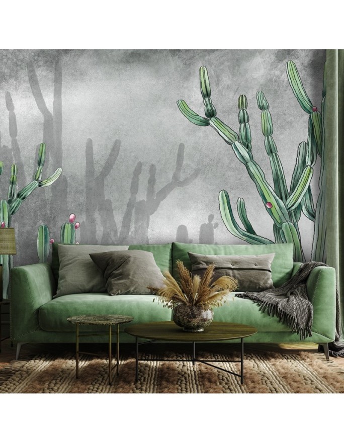Trendy wall murals - Large cactus desert plants | FEEBY