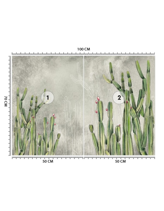 Trendy wall murals - Large desert cactus | FEEBY