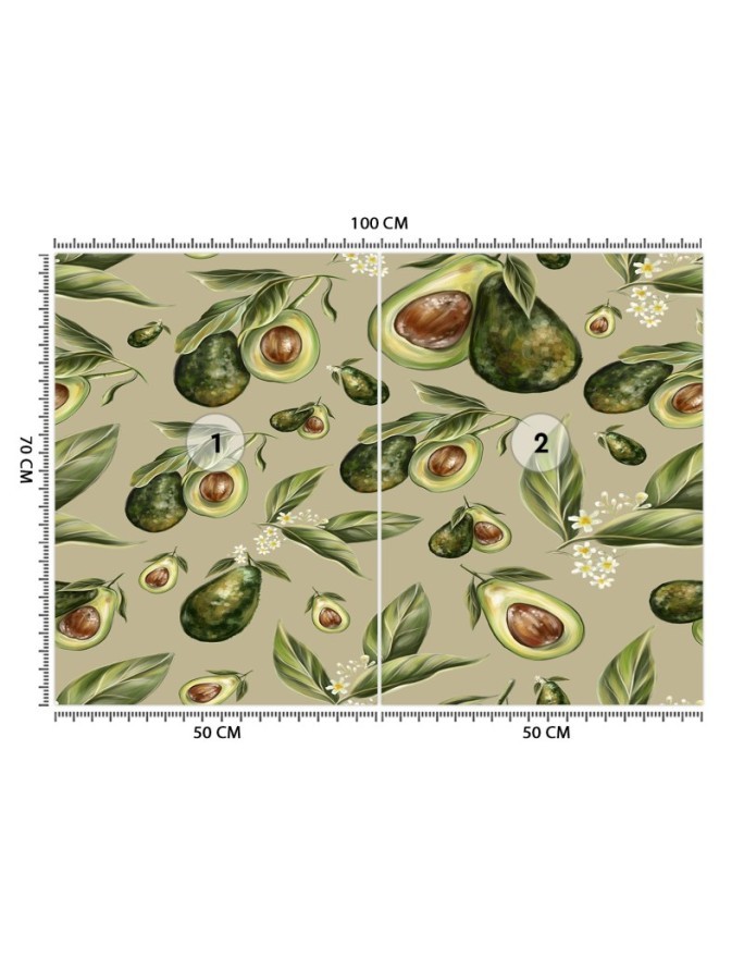 Modern wall murals - Avocado fruit | FEEBY