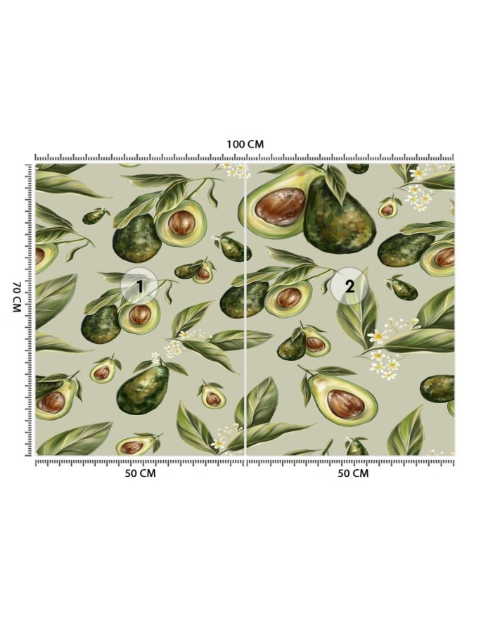 Modern wall murals - Avocado fruit | FEEBY