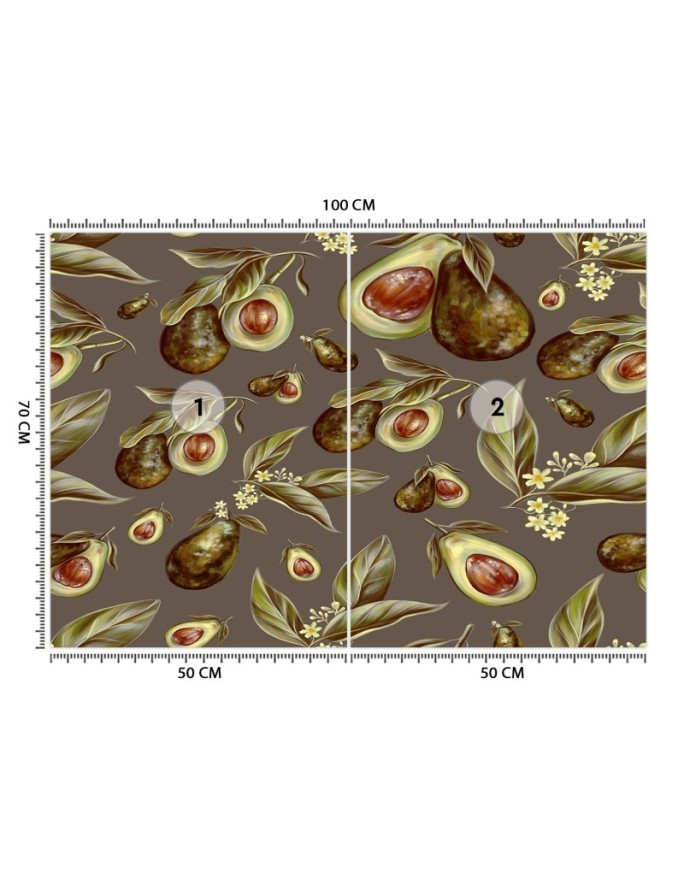 Modern wall murals - Avocado fruit | FEEBY