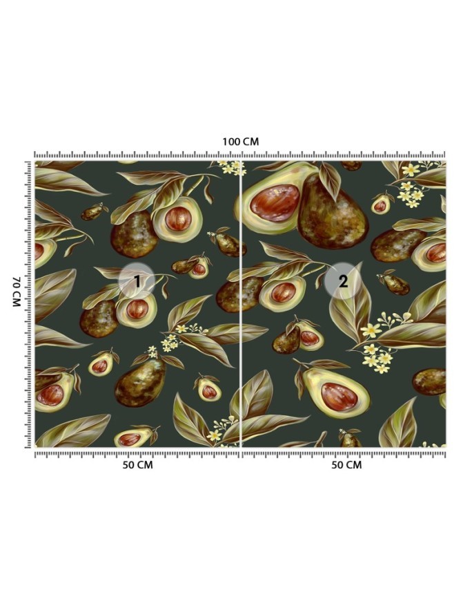 Modern wall murals - Avocado fruit | FEEBY
