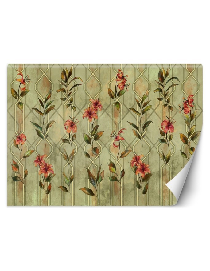 Beautiful wall murals - Yellow flower lily | FEEBY