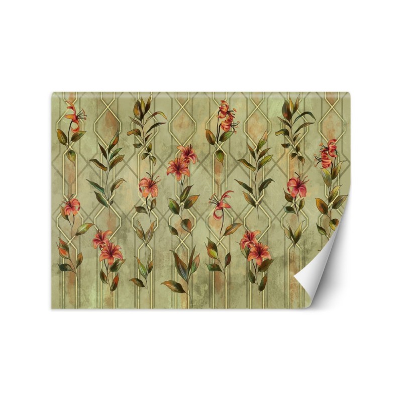 Beautiful wall murals - Yellow flower lily | FEEBY