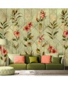 Beautiful wall murals - Yellow flower lily | FEEBY