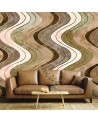 Texture wall murals - Vertical wavy lines | FEEBY