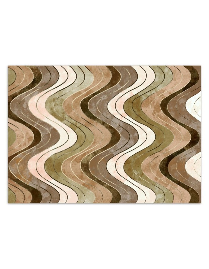 Texture wall murals - Vertical wavy lines | FEEBY