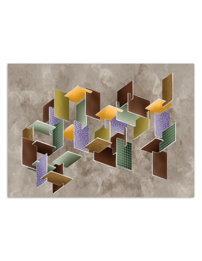 Modern wall murals - 3D puzzles | FEEBY