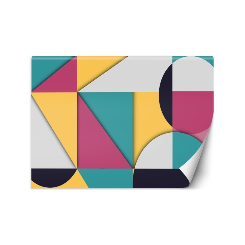 Wallpaper - Colourful geometric shapes abstract | FEEBY
