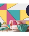 Wallpaper - Colourful geometric shapes abstract | FEEBY
