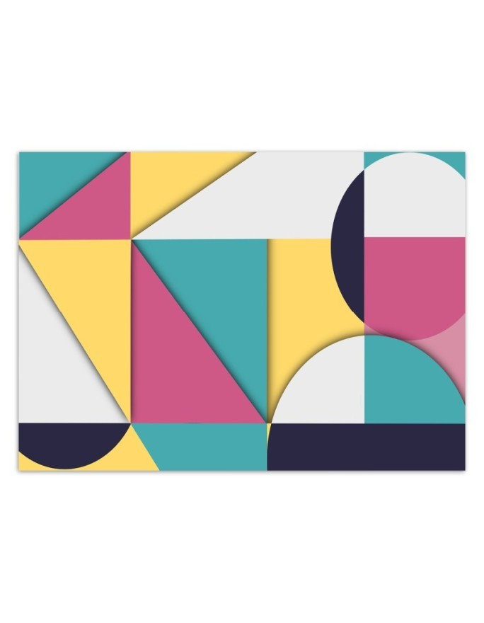 Wallpaper - Colourful geometric shapes abstract | FEEBY