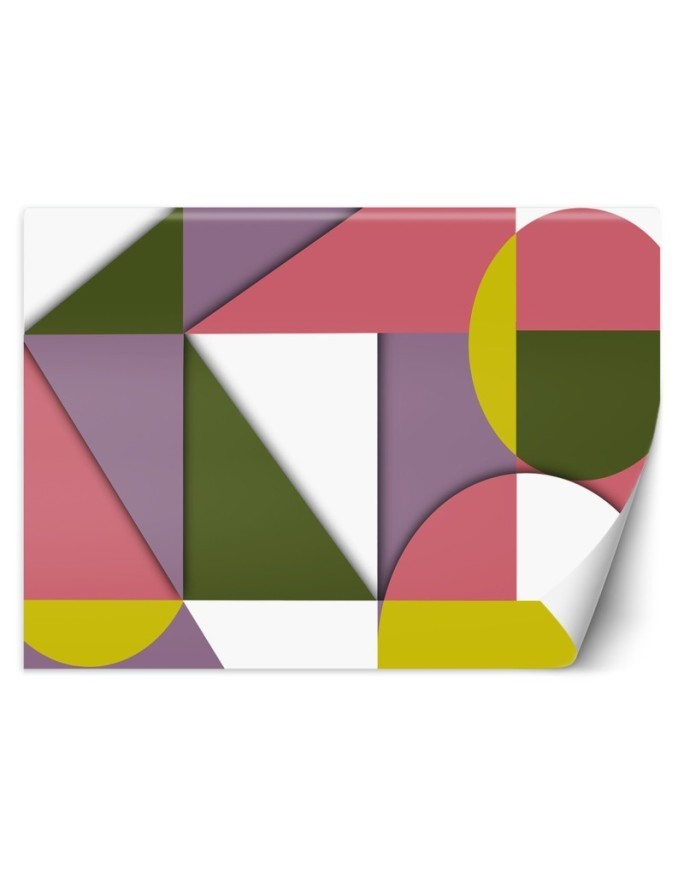 Wallpaper - Colorful geometric shapes abstract | FEEBY