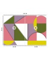 Wallpaper - Colorful geometric shapes abstract | FEEBY
