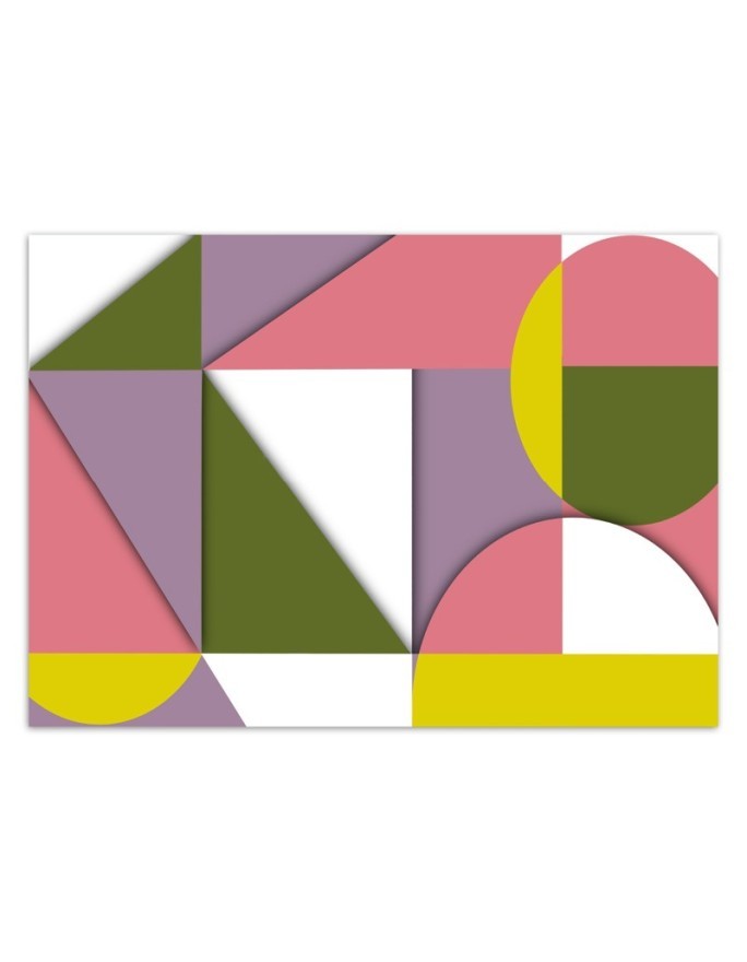 Wallpaper - Colorful geometric shapes abstract | FEEBY