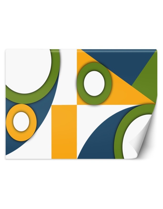 Wallpaper - Colorful geometric shapes abstract | FEEBY