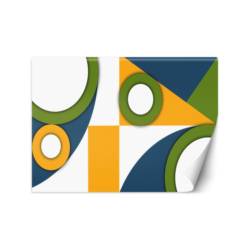 Wallpaper - Colorful geometric shapes abstract | FEEBY
