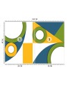 Wallpaper - Colorful geometric shapes abstract | FEEBY