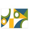 Wallpaper - Colorful geometric shapes abstract | FEEBY