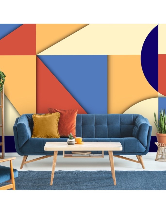 Wallpaper - Colorful geometric shapes abstract | FEEBY