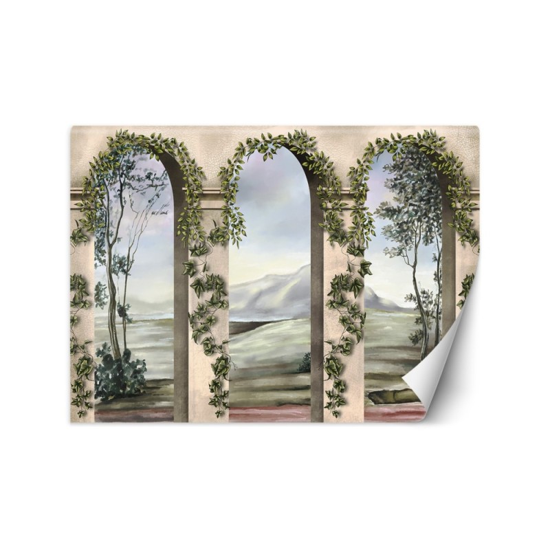 Exotic Wallpaper - Columns arches ivy | FEEBY