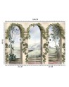 Exotic Wallpaper - Columns arches ivy | FEEBY