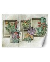 Stylish Wallpaper - Square abstract with flowers | FEEBY