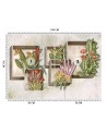 Original Wallpaper - Square abstraction with flowers | FEEBY