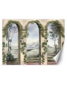 Stylish Wallpaper - Columns arches ivy | FEEBY