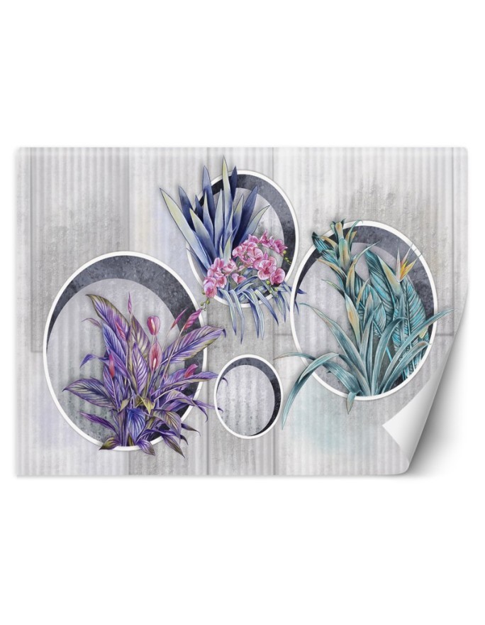 Wallpaper - Flowers in a collection abstract | FEEBY