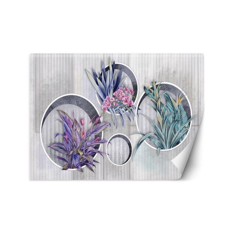 Wallpaper - Flowers in a collection abstract | FEEBY
