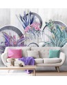 Wallpaper - Flowers in a collection abstract | FEEBY