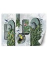 Fleece wall mural - Columns arches ivy | FEEBY