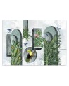 Fleece wall mural - Columns arches ivy | FEEBY