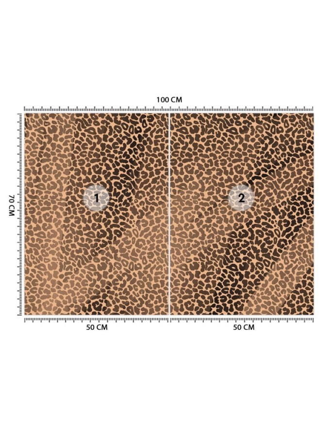 Texture wall mural - Panther leopard fur stain pattern | FEEBY