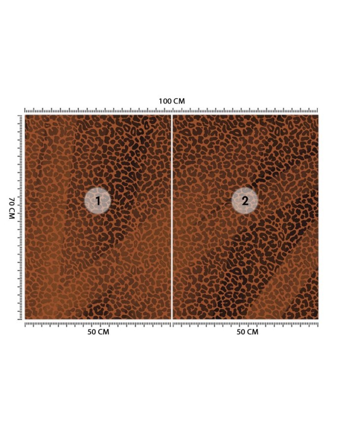 Texture wall mural - Panther leopard fur spots pattern | FEEBY