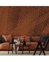 Texture wall mural - Panther leopard fur spots pattern | FEEBY
