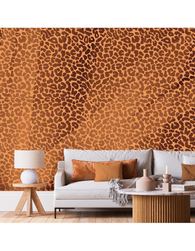 Wall mural - Panther leopard fur pattern texture | FEEBY