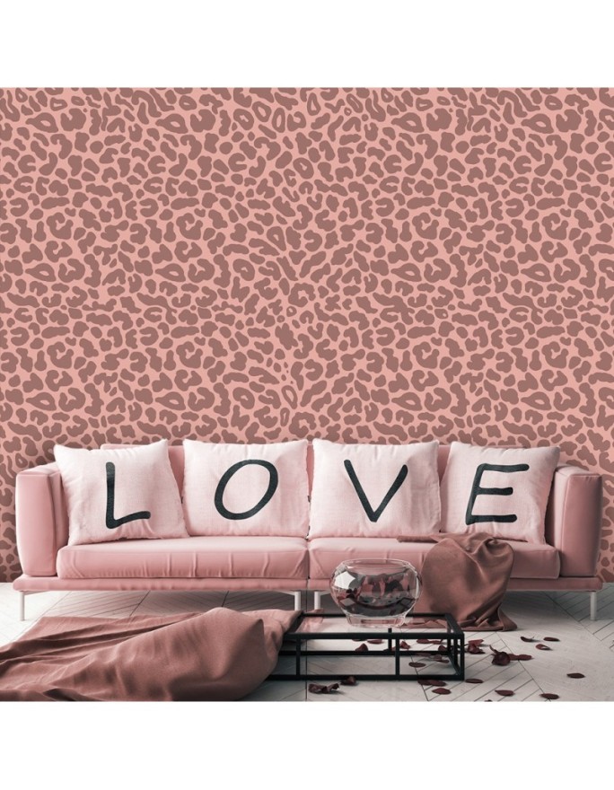 Unique wall mural - Panther leopard texture pattern | FEEBY