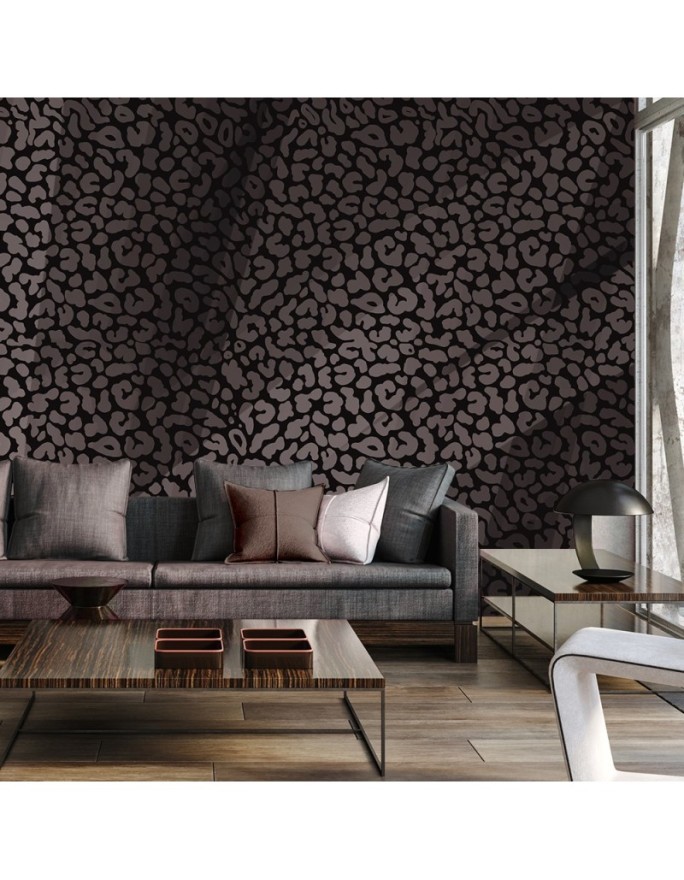 Stylish wall mural - Panther leopard texture pattern | FEEBY