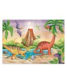 Children's room wall mural - Dinosaurs at the lake | FEEBY