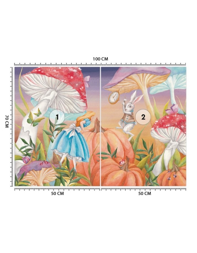 Children's wall mural - Alice in Wonderland | FEEBY
