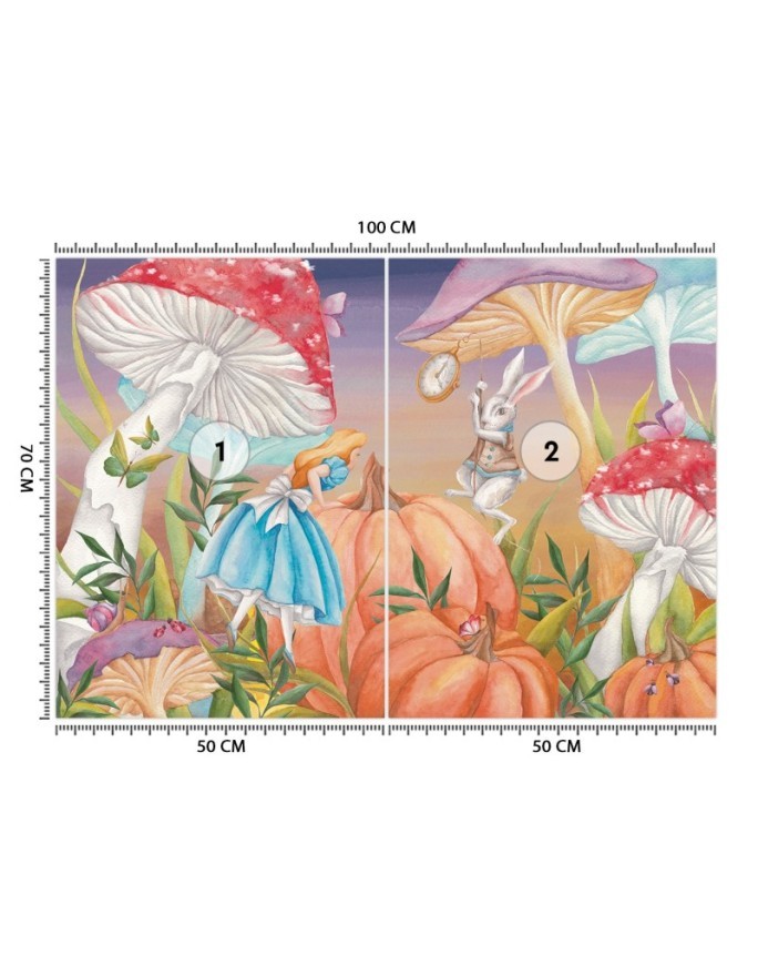 Children's wall mural - Alice in Wonderland | FEEBY