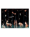 Children's wall mural - Forest animals deer bear fox | FEEBY