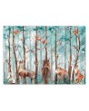 Children's wall mural - Forest animals deer bear fox | FEEBY