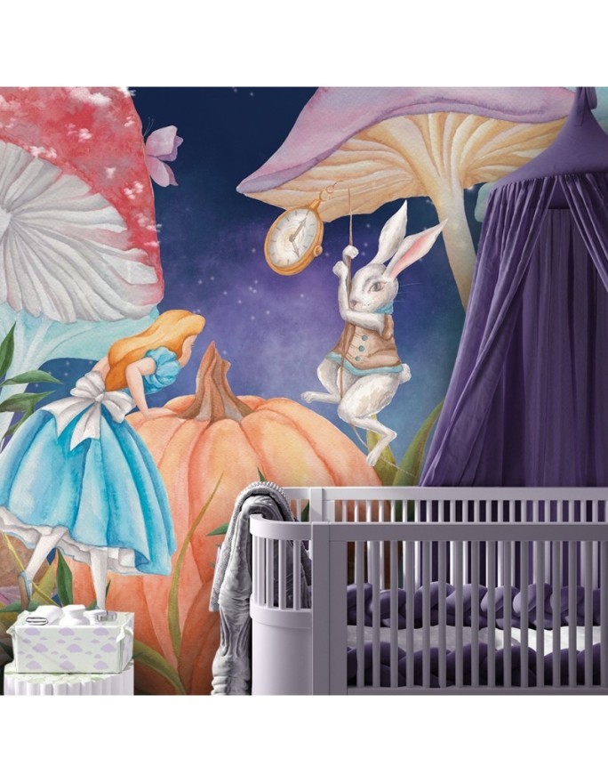 Children's wall mural - Alice in Wonderland | FEEBY