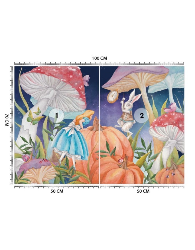 Children's wall mural - Alice in Wonderland | FEEBY
