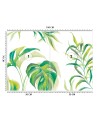 Exotic wall mural - Monstera leaves | FEEBY